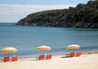 Spiaggia di Fetovaia all'Isola d'Elba nella Costa del Sole